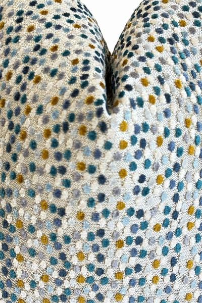 Blue Textured Pillow Cover, Modern Throw Cushion, Coastal Farmhouse Accent, Designer Home Decor