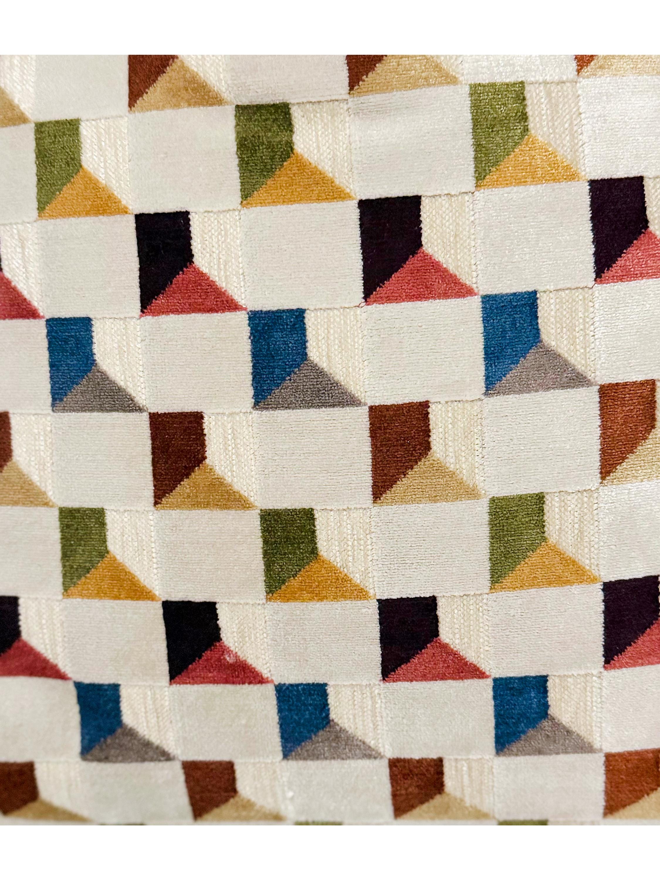 Modern Neutral Geometric Throw Pillow Cover, Textured Decorative Cushion Cover.