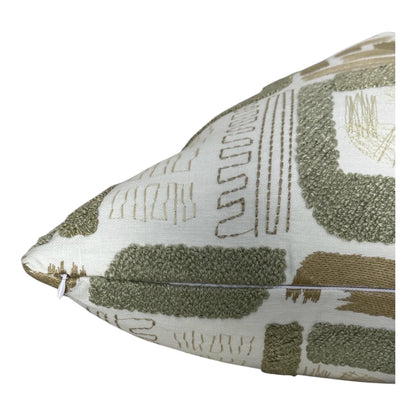 Sage Green Abstract Pillow Cover, Modern Organic Cushion Cover.