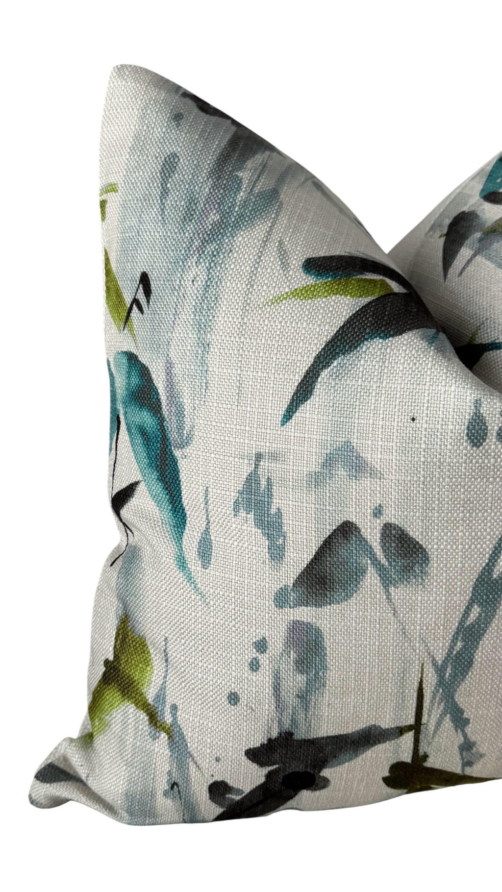Blue Bird Floral Pillow Cover, Decorative Accent Cushion, Nature Inspired Home Decor