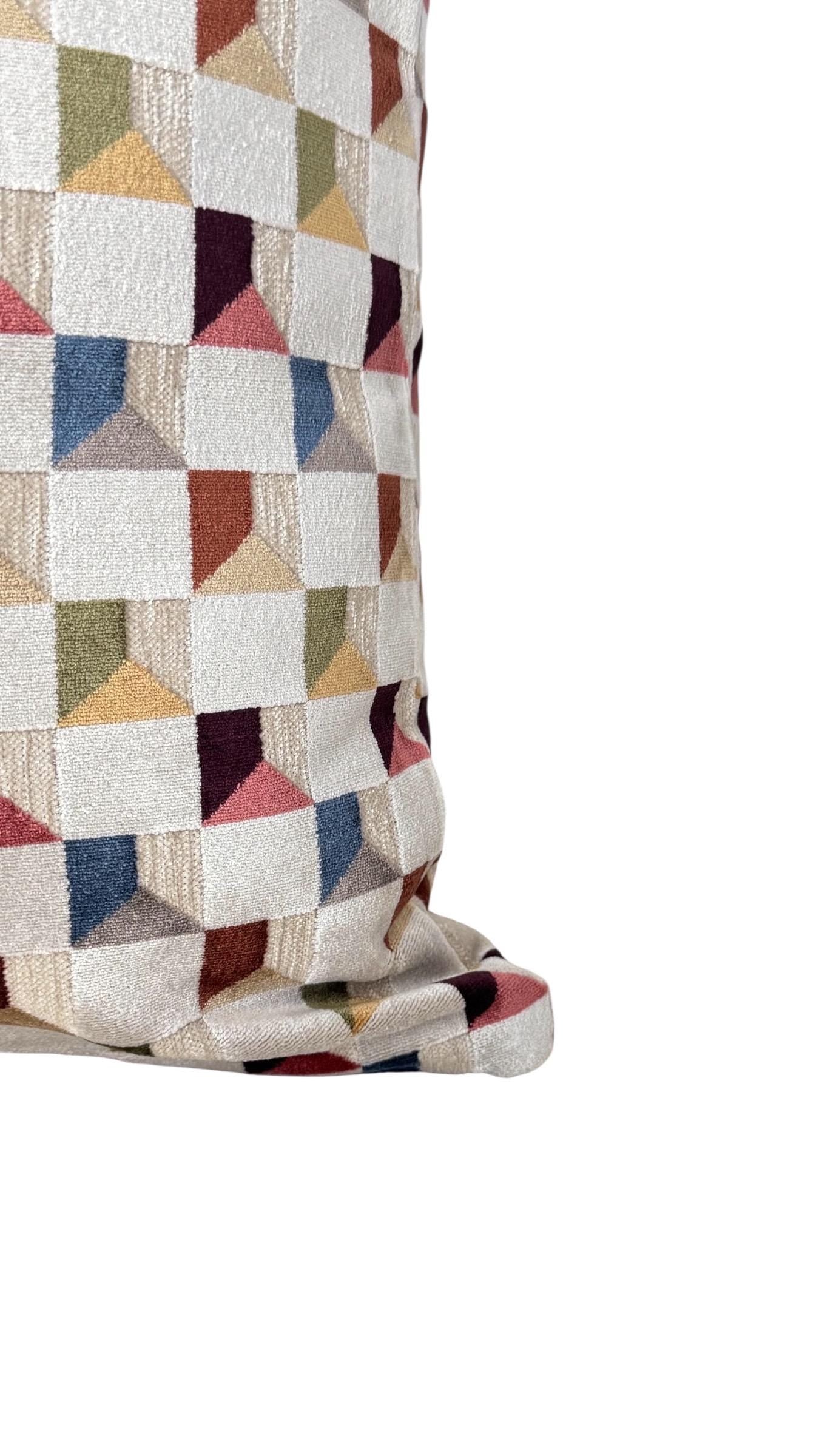 Modern Neutral Geometric Throw Pillow Cover, Textured Decorative Cushion Cover.