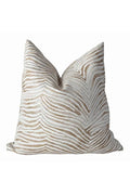 Neutral Zebra Pillow Cover, Beige Cream Throw Pillow