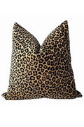 Leopard Print Pillow Cover, Neutral Animal Throw Accent Pillow