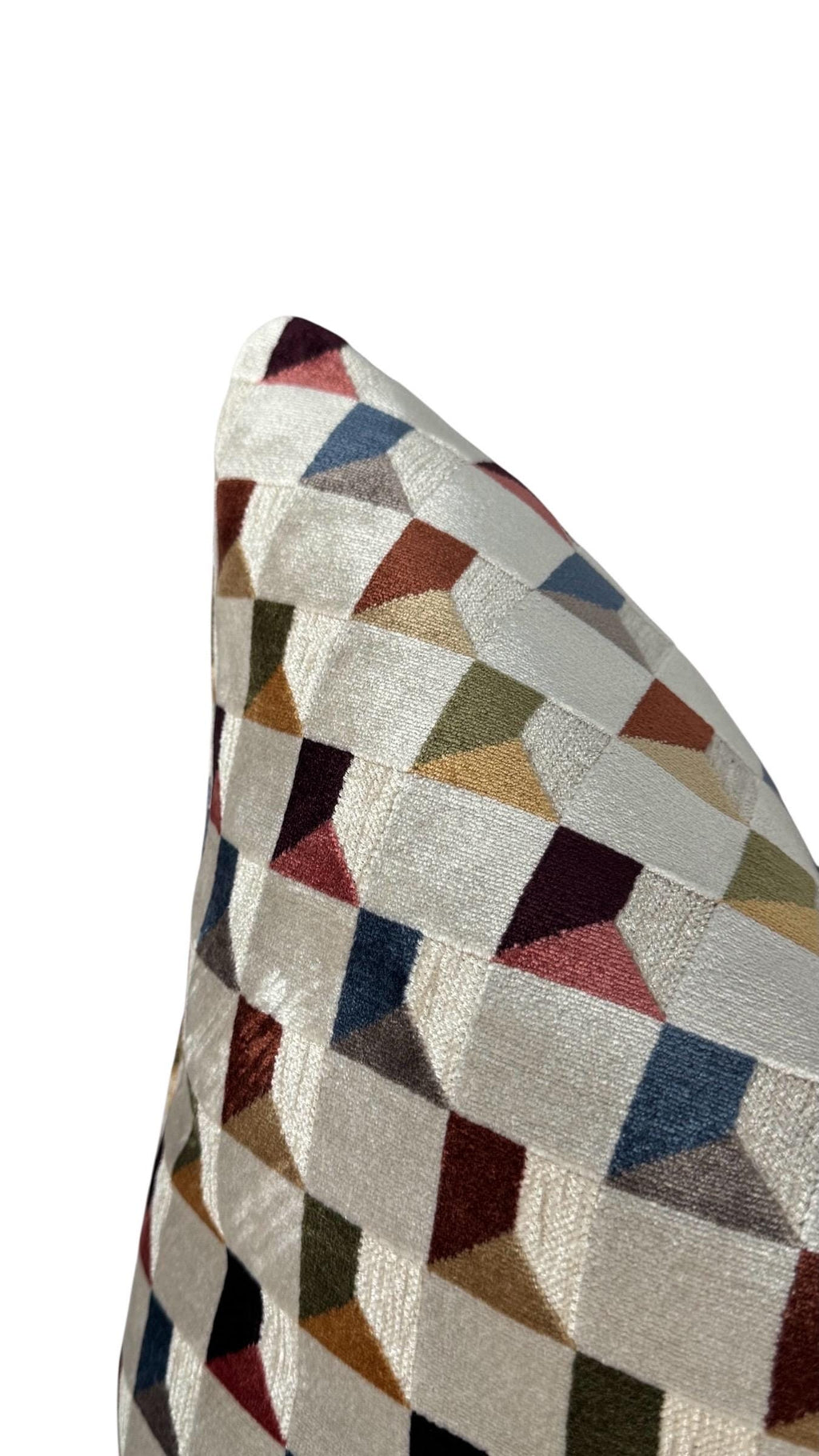 Modern Neutral Geometric Throw Pillow Cover, Textured Decorative Cushion Cover.
