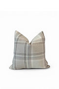 Neutral Plaid Pillow Cover, Beige Check Throw Cushion, Modern Farmhouse Accent