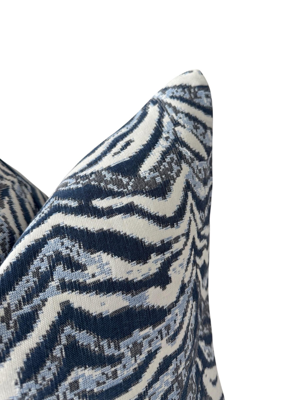 Blue White Zebra Pillow Cover, Modern Decorative Throw Pillow