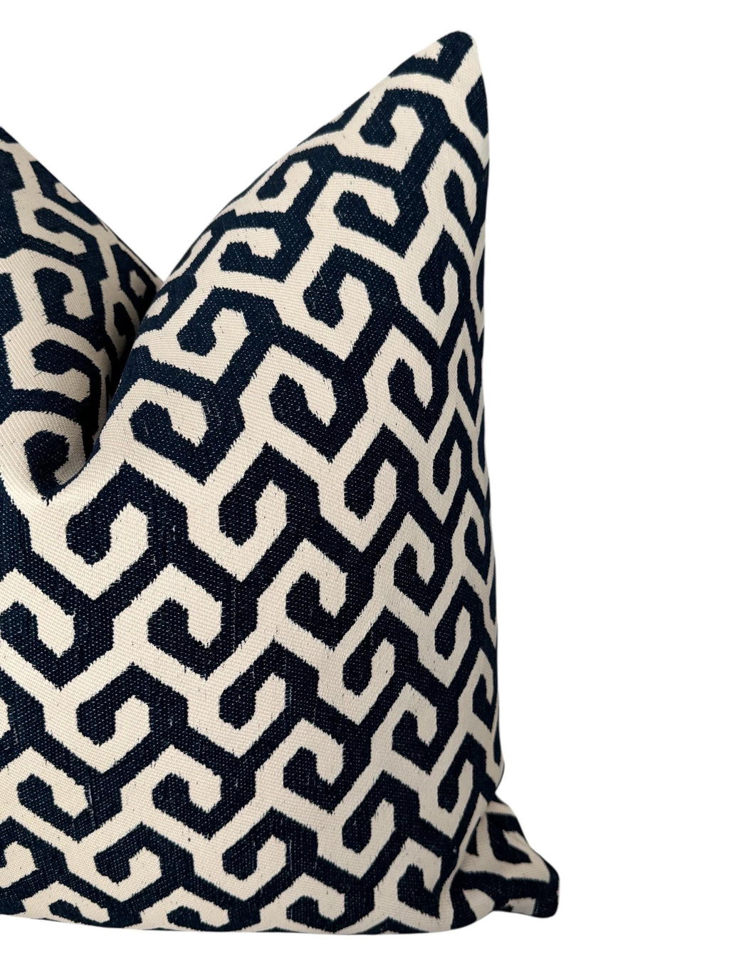 Navy Blue Geometric Pillow Cover, Neutral Throw Pillow