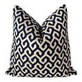 Navy Blue Geometric Pillow Cover, Neutral Throw Pillow