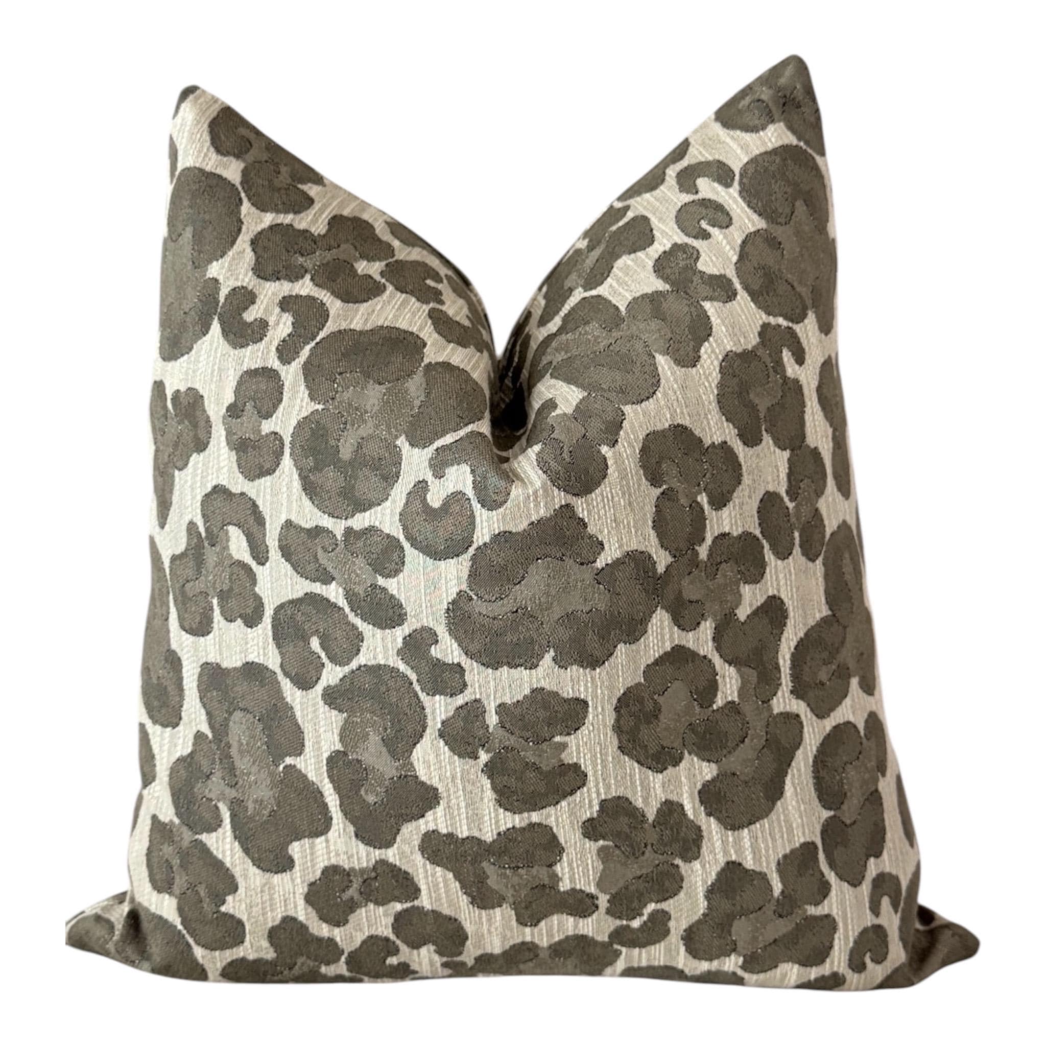 Big Spots Bomber Taupe Pillow Cover
