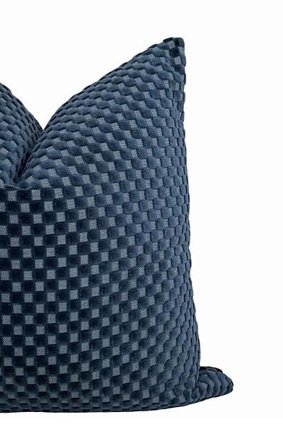 Navy Blue Velvet Pillow Cover, Modern Throw Pillow