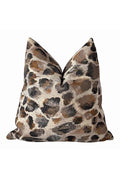 Neutral Animal Print Pillow Cover, Brown Decorative Throw Pillow