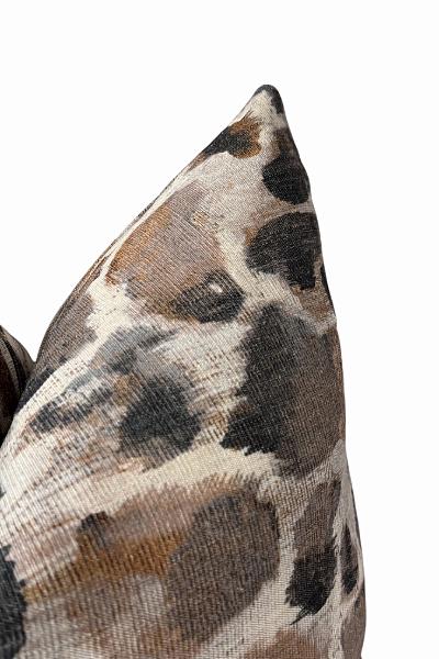 Neutral Animal Print Pillow Cover, Brown Decorative Throw Pillow