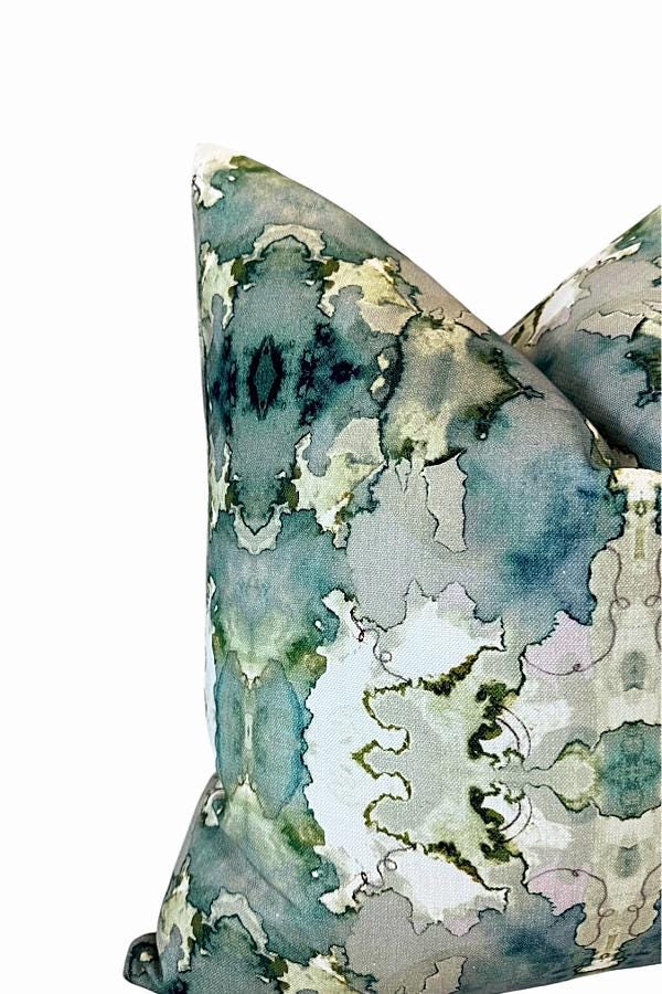 Teal Dutchess Abstract Pillow Cover