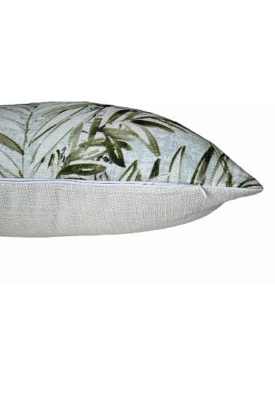 Safari Tiger Pillow Cover | Neutral Green Animal Print | Zipper Closure
