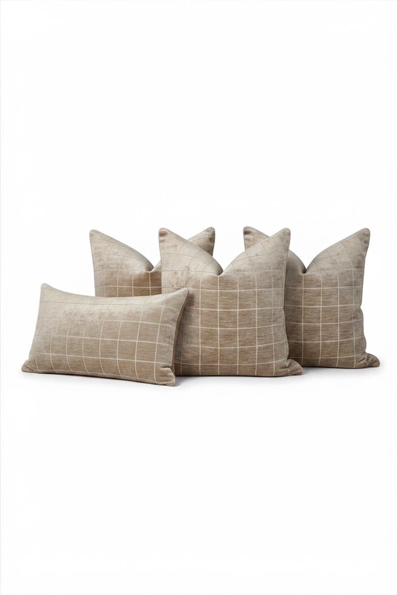 Blue Neutral Pillow Cover Combo Set