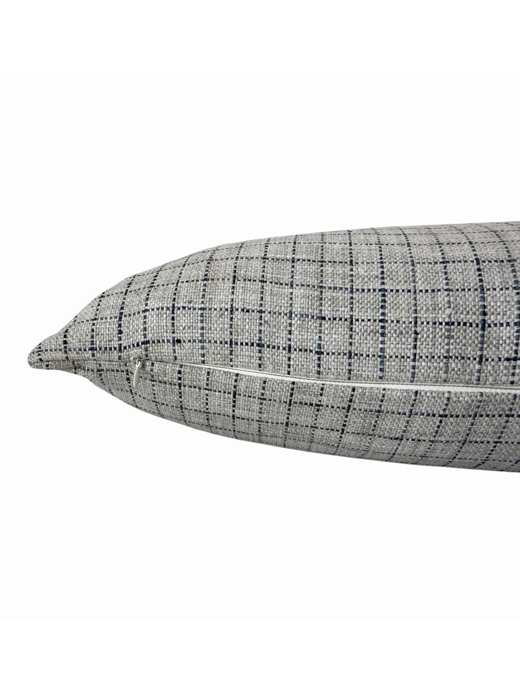 Beige Plaid Pillow Cover, Textured Farmhouse Cushion, Neutral Sofa Accent Decor