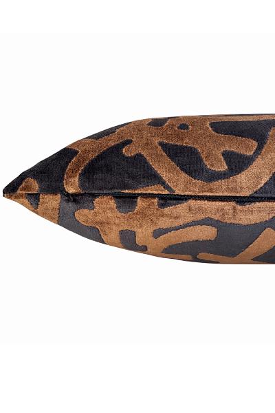 Espresso Brown Black Velvet Pillow Cover, Modern Designer Cushion, Luxury Accent Decor