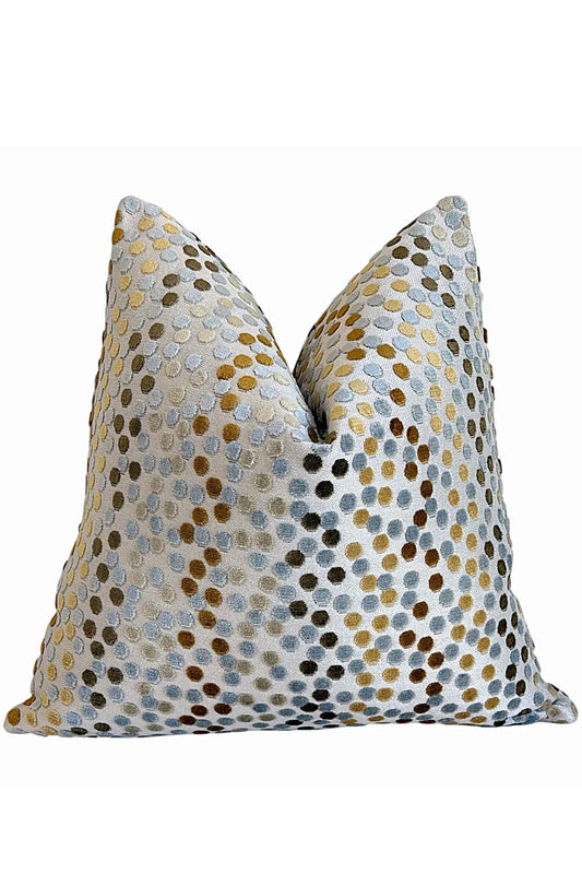 Textured Dot Pillow Cover, Neutral Throw Cushion, Modern Farmhouse Accent, Designer Home Decor