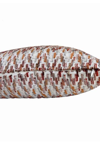 Rustic Geometric Decorative Pillow Cover, Neutral Boho Accent Cushion, Designer Home Decor